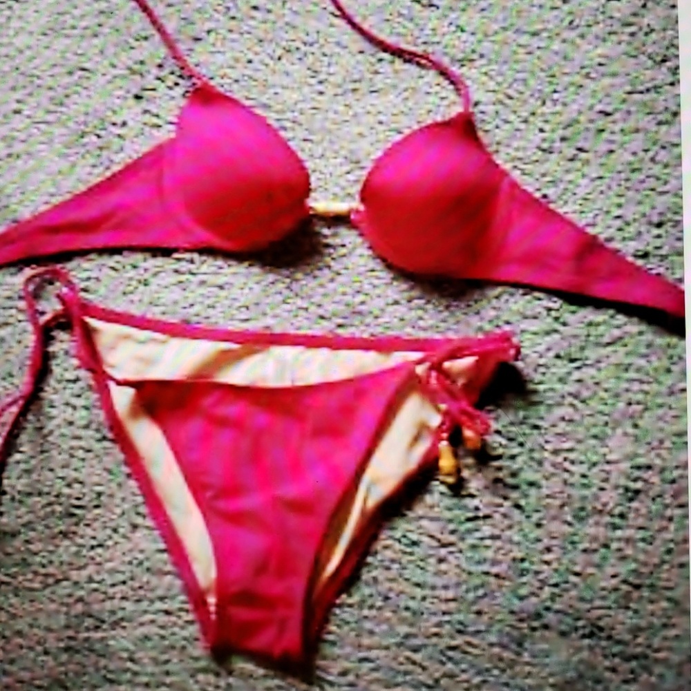 Victoria Secret String Bikini S Bottom 32A Top